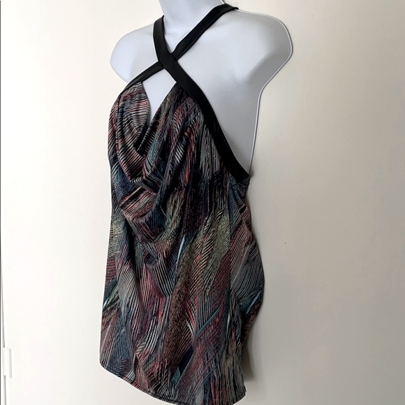 Guess halter multicolor sleeveless top Sz M - Picture 2 of 12